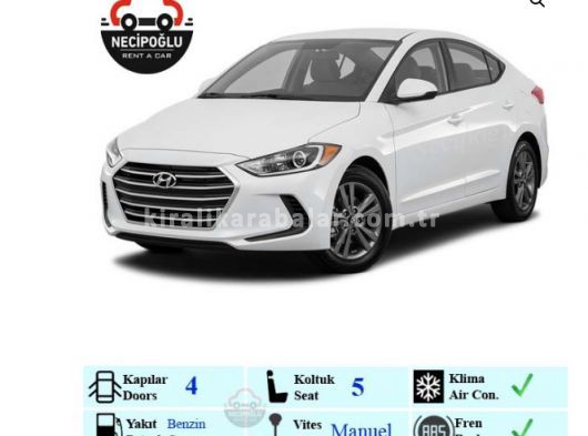 Hyundai Elentra Benzinli-Manuel