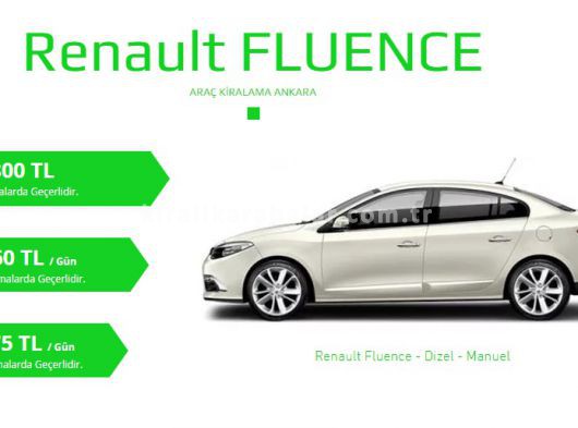 Ankara Kiralık Renault Fluence 