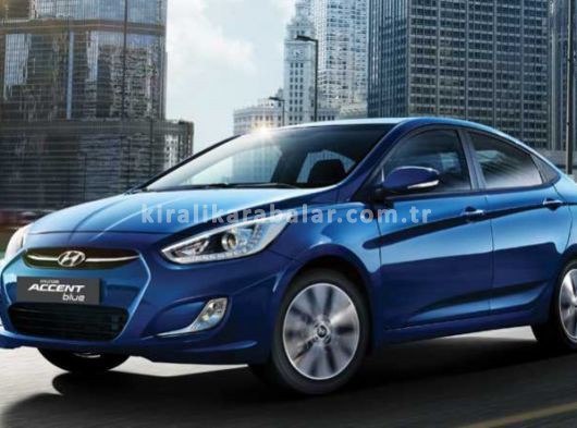 Red Planet Rent A Car'dan Hyundai Accent Blue 