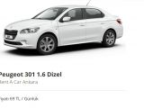 Peugeot 301 1.6 Dizel Kiralama